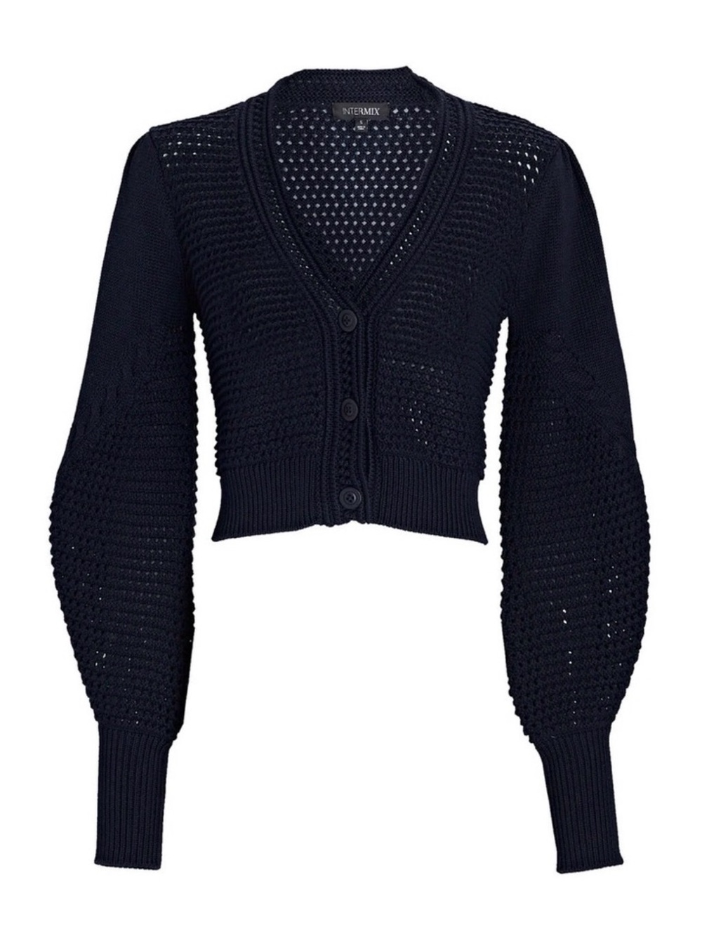 Intermix Navy Open-Knit Set - Picture 2 of 4